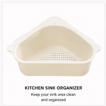 Premium Kitchen Sink Organizer Rack with Drain Tray