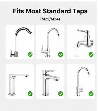 360° Flexible Tap Extender with 3 Water Spray Modes