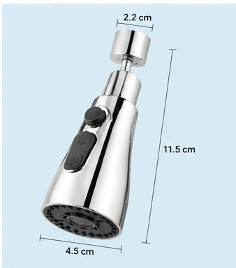 360° Flexible Tap Extender with 3 Water Spray Modes
