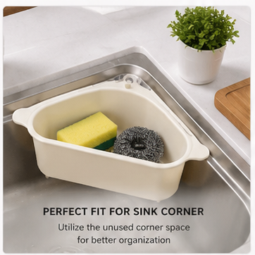Premium Kitchen Sink Organizer Rack with Drain Tray