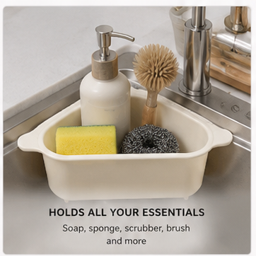 Premium Kitchen Sink Organizer Rack with Drain Tray