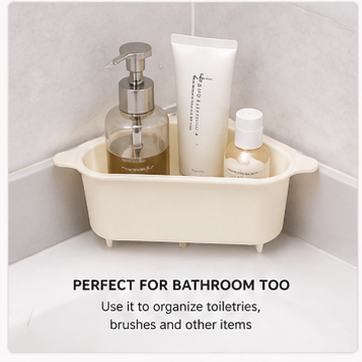 Premium Kitchen Sink Organizer Rack with Drain Tray