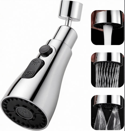 360° Flexible Tap Extender with 3 Water Spray Modes